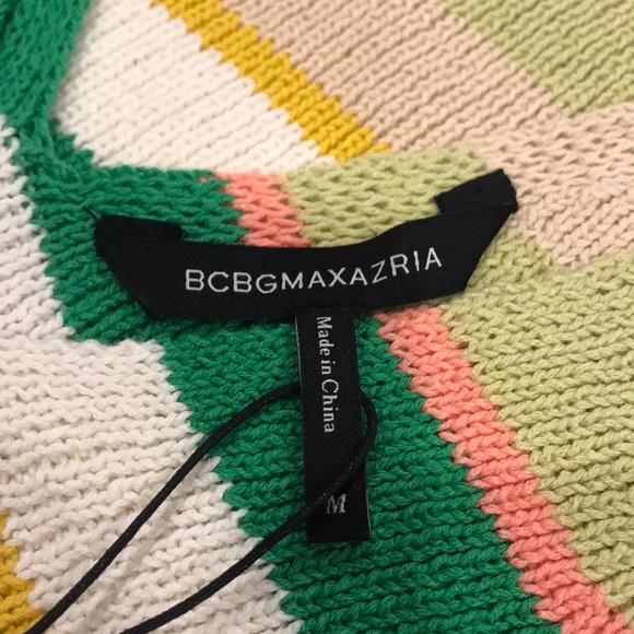 NWT BCBGMAXAZRIA Ribbed Bow Tie Tank - Picture 6 of 9